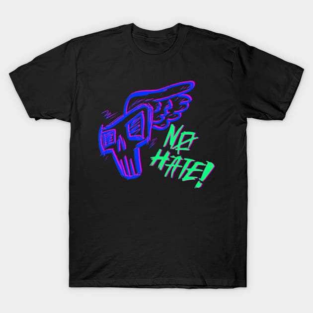 NAT SKULL No Hate edition T-Shirt by New American Trash